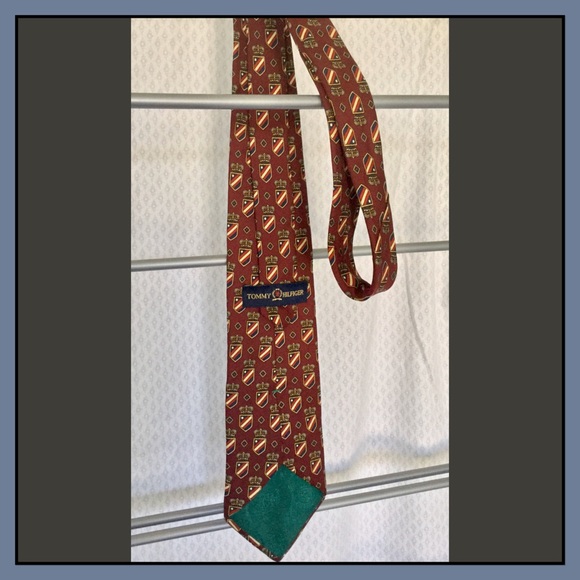 Hilfiger classic preppy crest crown vintage tie - Picture 2 of 5